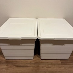 IKEA ふた付きボックス　2つの画像