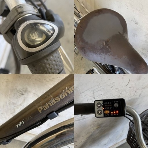 50★岐阜発　△Panasonic/ViViパナソニック/電動アシスト自転車△24インチ/3段変速/充電器無し/アシスト走行確認/現状品　R5.2/28★a