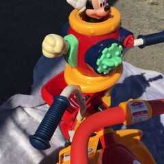 ■9846■アイデス 三輪車 ミッキーマウス ポップンカーゴ三輪車 乗用玩具 おもちゃの画像