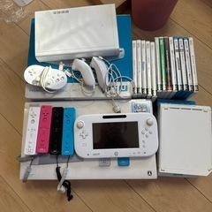 WiiU本体、Wii本体、Wiiリモコン、ソフト12本セット【決まりました！】の画像