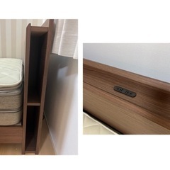 美品‼️ ニトリ セミダブルベッド 値下げ可の画像