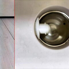 T【コレ見て　ポット】　象印　昭和レトロ　ポット　ガラス製　魔法瓶　AB-RB22　押すだけポットの画像