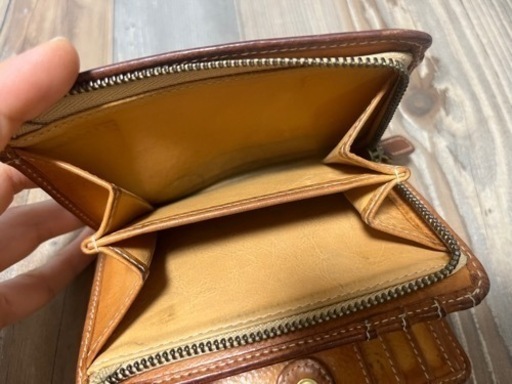genten★二つ折り財布★レディース財布★革財布