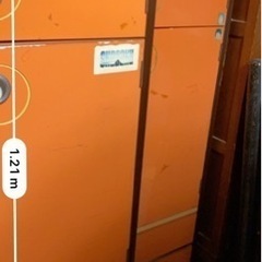 【最終ご案内　お引き渡し日限定】　レトロな収納たんす　縦長　2本