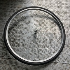 自転車 前輪 27インチ ジャンク