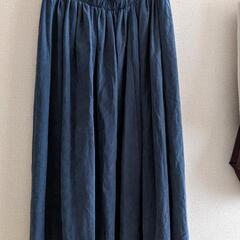 【取引中】ブルーのロングスカートの画像