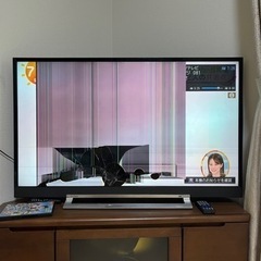 ジャンク　液晶割れ　REGZA  43z730x お話中