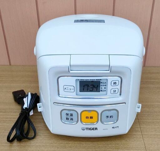 タイガー 2022年製 マイコン炊飯ジャー JAI-55E5 3合炊 動作OK