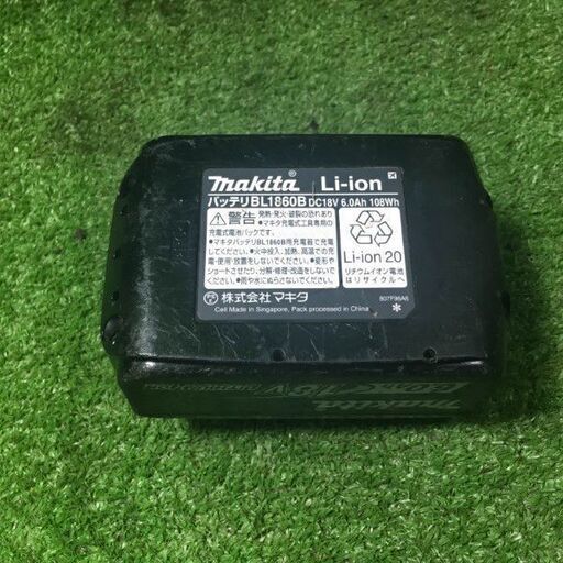 マキタ BL1860B バッテリー充電回数10回【市川行徳店】【店頭取引限定】【中古】管理番号：ITYTBAW9O3T4