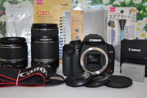 美品❤️Canon kiss X3 ダブルズームキット❤️高画質❤️動画撮影❤️