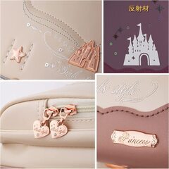 【新品】新作 女の子ランドセル キャッスル 高級 大容量 軽量 6年保証 全国送料無料 スクールバック 小学生通学カバン アイボリーの画像