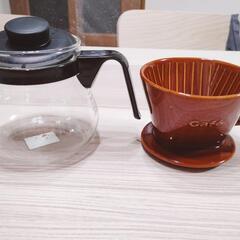 Iwaki コーヒーサーバー・ニトリ ドリッパーの画像