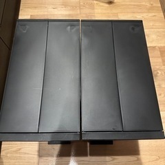 ごみ箱 キッチン 分別 ペダル ふた付き 蓋[arrots ダストボックスII ゴミ箱 27L ブラック 2個セット KEYUCA ケユカ]の画像