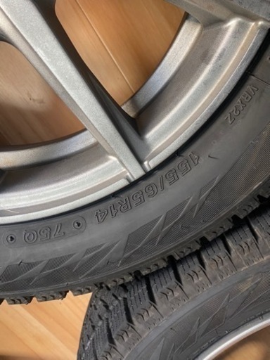 新古　軽スタッドレス　ホイールセット　VRX 155/65/r14新古！2022年式