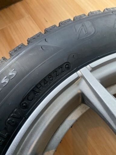 新古　軽スタッドレス　ホイールセット　VRX 155/65/r14新古！2022年式