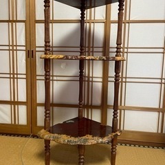 花梨(天然木)の3段棚の画像
