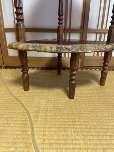 花梨(天然木)の3段棚