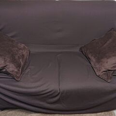 Emma 2人掛け コンパクトソファ ブラウン 中古美品