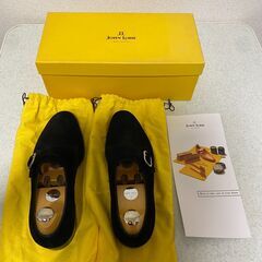 John Lobb Paris シングルモンク FOULD UK7 1/2 E John Lobb Paris シングルモンク FOULD 1/2 E スエード