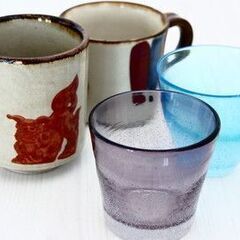 グラスと胡差焼、14点まとめての画像