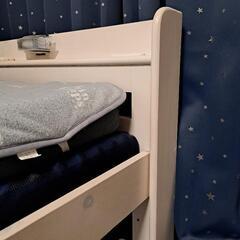 お譲り先確定🙇🏻‍♀木製 ベッドフレーム ホワイトの画像