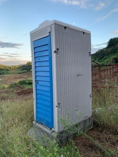 仮設トイレ フットポンプ式 簡易水栓 和式