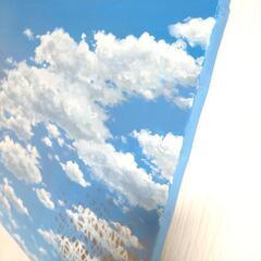油絵◆輝く空【SHINE SKY】作者サイン入り 油絵◇輝く空【SHINE SKY】作者サイン入り