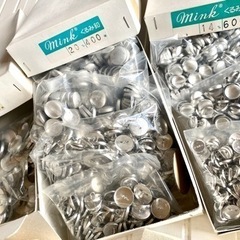 プロ用　くるみボタン　打ち具と金具セットの画像