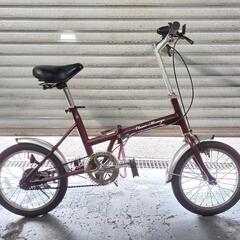 自転車中古 折りたたみ Classic Mimugo フロントライト付き タイヤ16