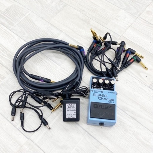 【程度良】BOSS CH-1  SUPER Chorus シールド アダプター付