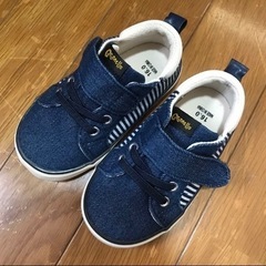 【新品・未使用】デニム　スニーカー 16cm