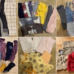 90 女の子 冬服セット 36着 その他靴下類①