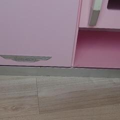 KidKraft レトロ木製プレイキッチンと冷蔵庫2点セットの画像