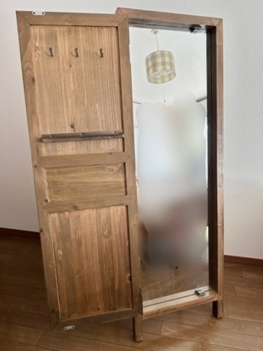 アンティーク風　スタンドミラー　姿見
