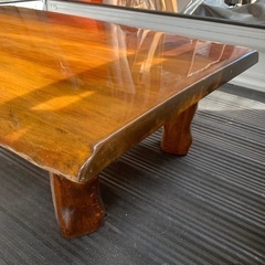 一枚板　座卓　テーブル　訳ありの画像