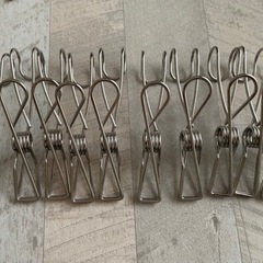 ひっかけるワイヤークリップ　無印良品　ピンチ　ステンレス