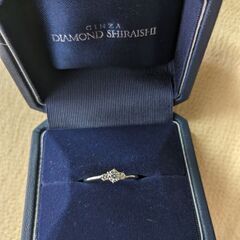 銀座ダイヤモンドシライシ婚約指輪　値下げの画像
