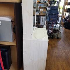リサイクルショップどりーむ鹿大前店 No7210 ドレッサー 隠し収納もたくさん入る！ 便利な椅子付き！の画像