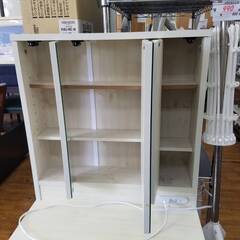 リサイクルショップどりーむ鹿大前店 No7210 ドレッサー 隠し収納もたくさん入る！ 便利な椅子付き！の画像