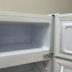 冷凍冷蔵庫/冷蔵庫/85リットル/85L/2ドア冷蔵庫/1人暮らし/新生活/単身用/HAIER/JR-N85B/中古品/2018年製の画像
