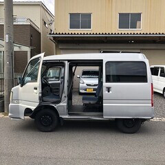 総額14.0万円★車検R6年4月★車内フラット軽箱バン★ETC★5速MT★スバル サンバーバン トランスポーター(TV1) 11.8万キロ 平成18年式 シルバーの画像