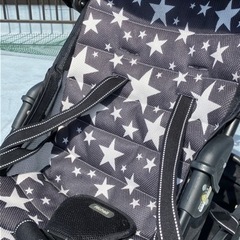 リッチェル　B型ベビーカー　リベラ　フルエR ブラックスター　バギー　18キロ(4歳頃)まで使用可能の画像