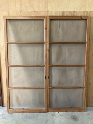 建具　網戸　2枚組　中古品　古民家再生