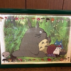 成約済【あげます　完成品】となりのトトロパズルフレーム付き