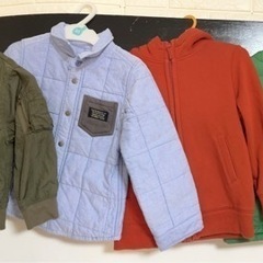 【値下げ】子供服 アウター 長袖 パーカー ブルゾン スタジャン 恐竜 100 110cm 8着まとめの画像