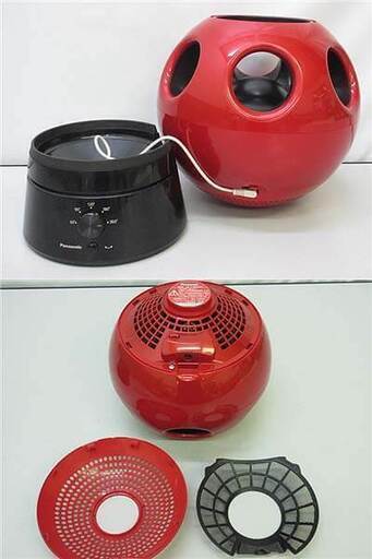 ss5571　パナソニック　扇風機　F-BM25T　クリスタルレッド　羽無し　Panasonic　創風機Q　赤　風力5段階　首振り60