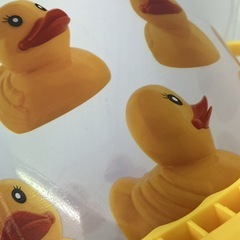 【売ります】【K4658】 訳あり未使用 ダイソー DAISO あひる バケツ アヒル 10L おもちゃ入れ 収納 小物入れ 長期保管 自宅保管 の画像