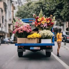 軽トラっ特！たまにわ花屋が赤塚一番通り商店街で秋の花を安く販売↓￥2023年10月17日火曜日	 − 東京都