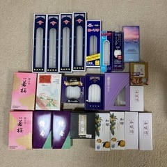 ろうそく、お線香　差し上げます。お引取り先決定しました。