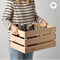 （決まりました）IKEAクナッグリグ　木箱　収納　の画像
